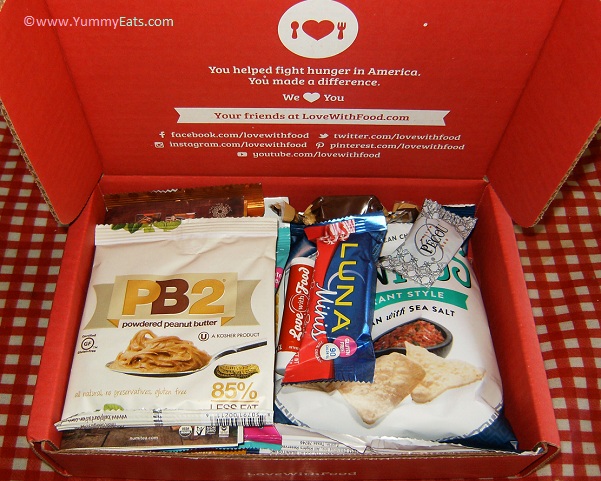 Unboxing the Love With Food Tasting Box for December 2015