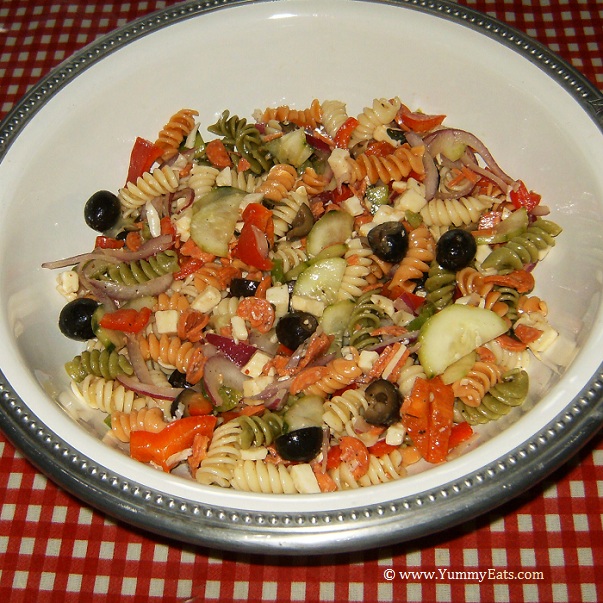 BRIANNAS Italian Pasta Salad, prepared from recipe in the Degustabox food box.