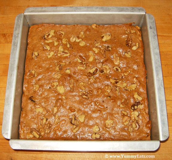 Homemade baked goods - honey nut bars