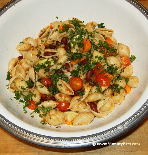 Hak's One Pot Rustic Ratatouille pasta dish