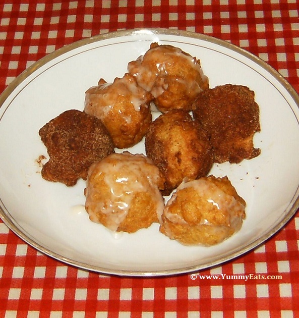 Buttermilk Cake Doughnuts, prepared from recipe in Big Bad Breakfast Cookbook.