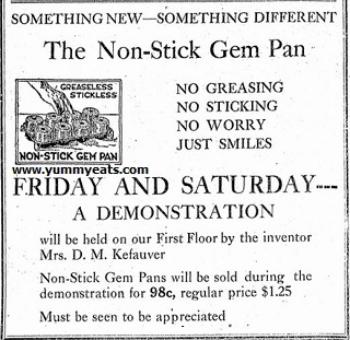 retro 1920 non-stick gem pans