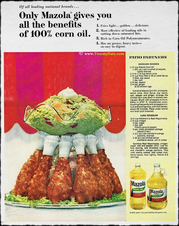 Hawaiian Luau Recipes Retro Advertisement Circa 1964