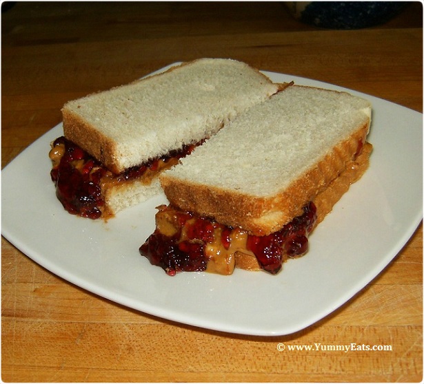 Classic and Delicious Peanut Butter and Jelly Sandwich.