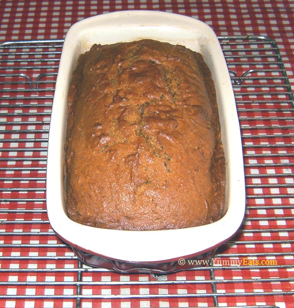 Quick Pumpkin Bread recipe - baked golden and delicious.